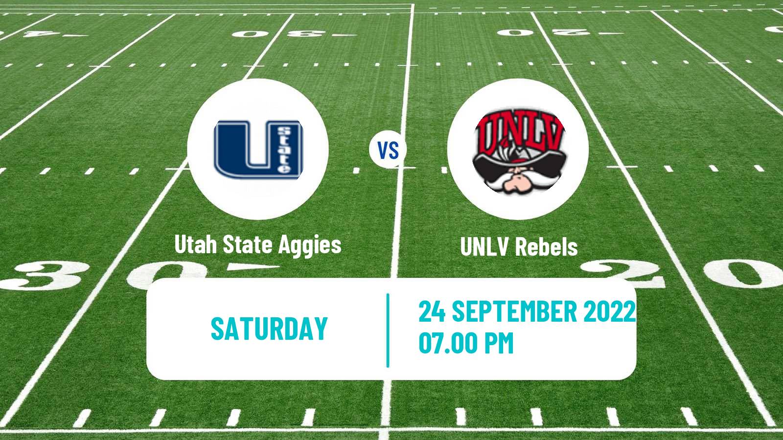 American football NCAA College Football Utah State Aggies - UNLV Rebels