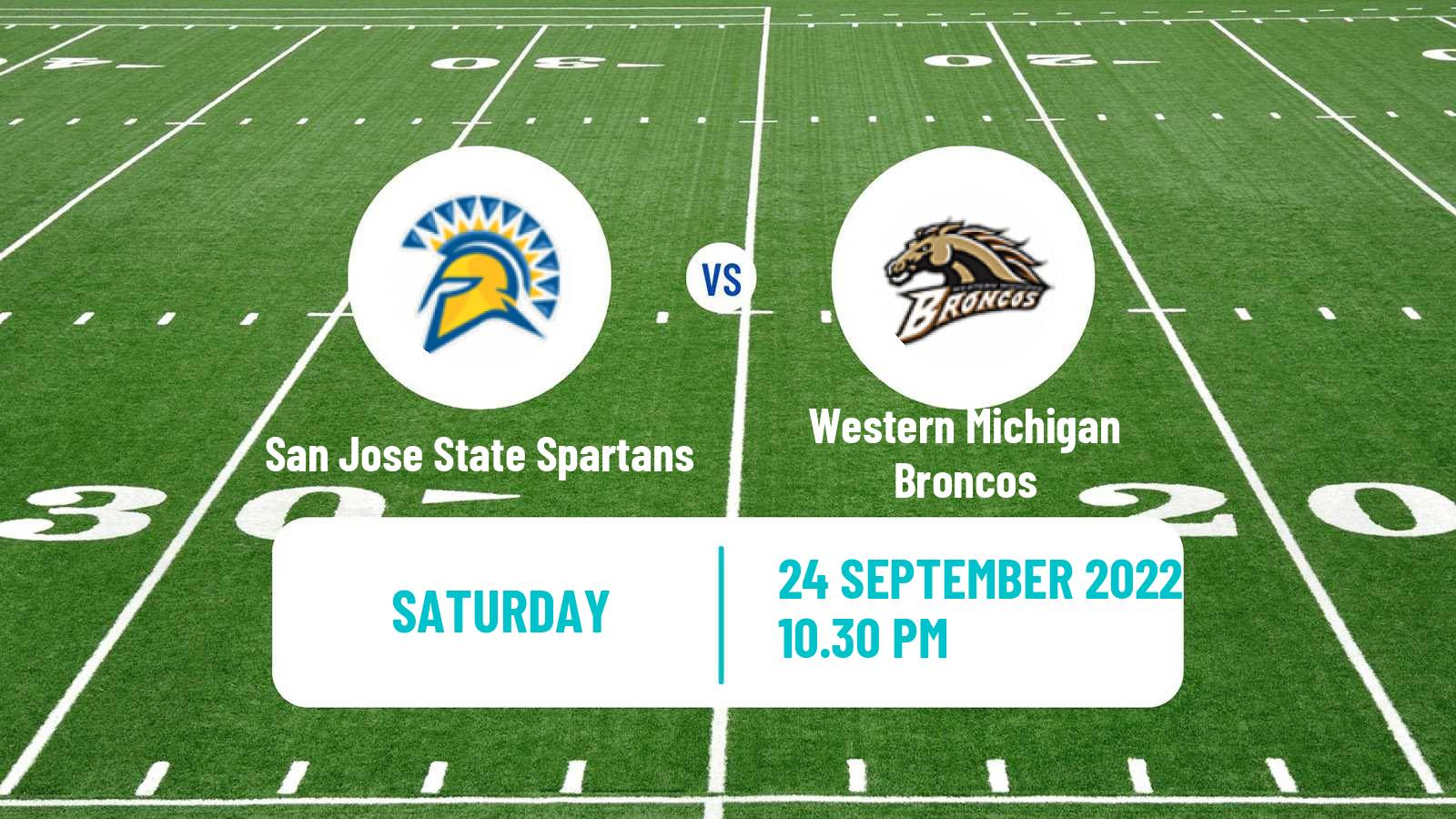 American football NCAA College Football San Jose State Spartans - Western Michigan Broncos