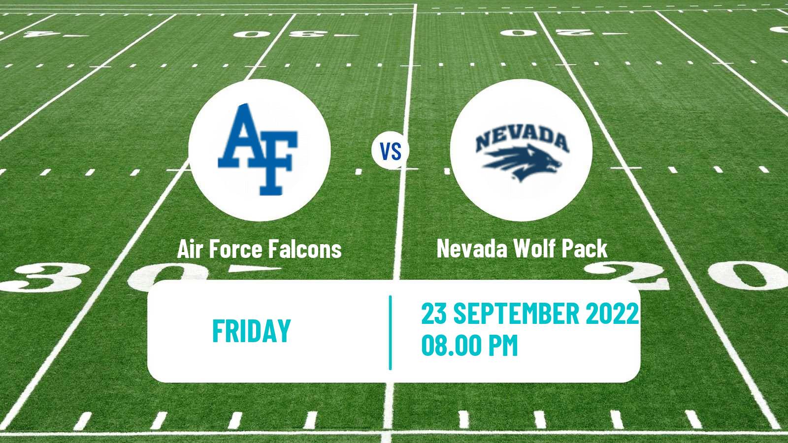 American football NCAA College Football Air Force Falcons - Nevada Wolf Pack