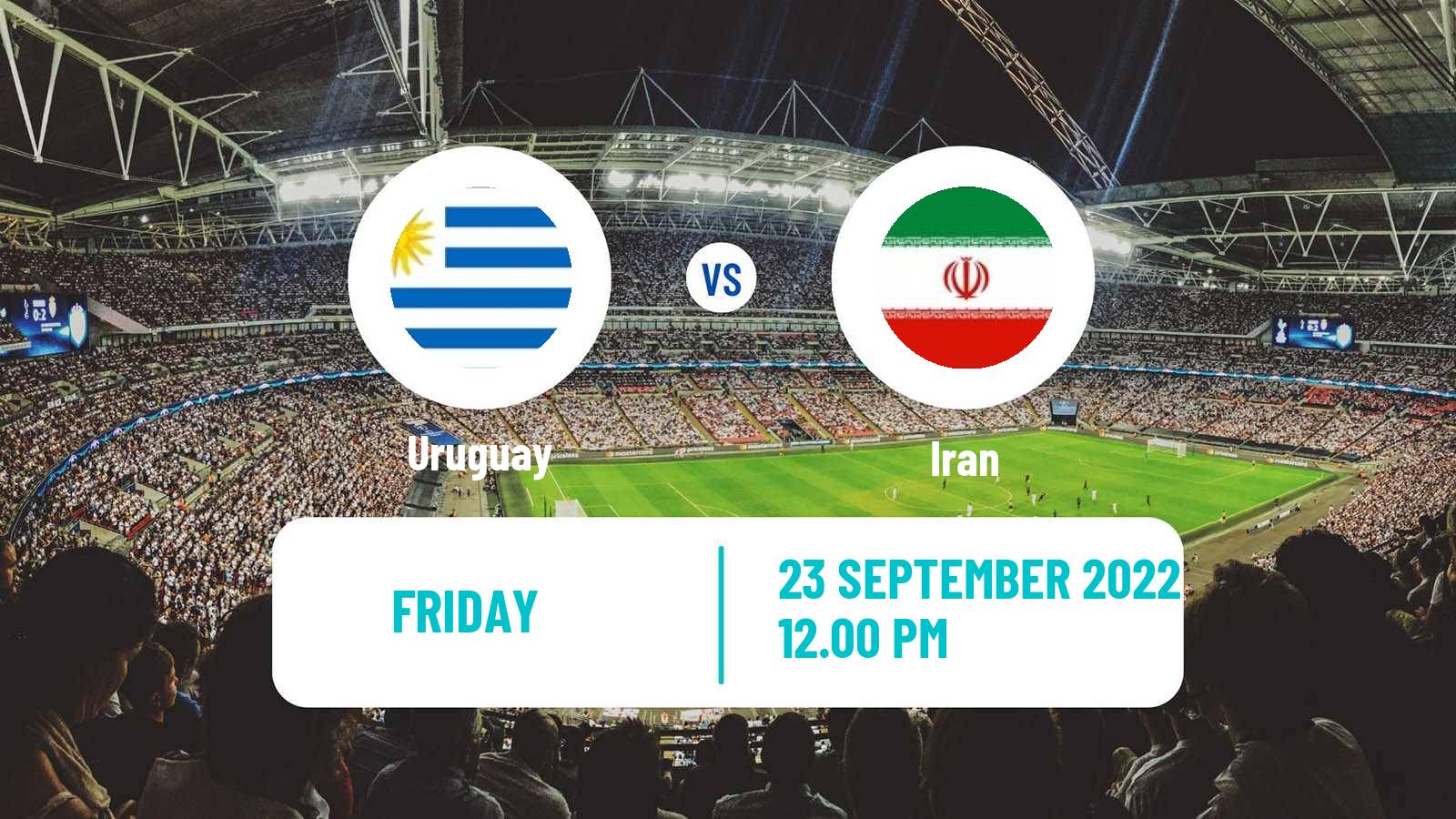 Soccer Friendly Uruguay - Iran