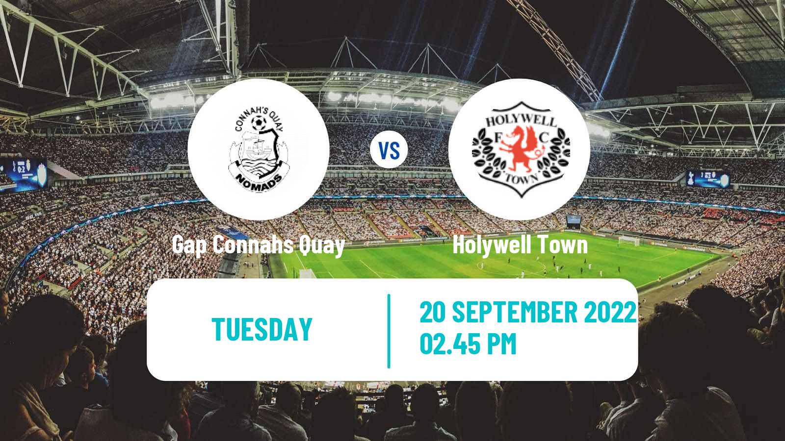 Soccer Welsh League Cup Gap Connahs Quay - Holywell Town