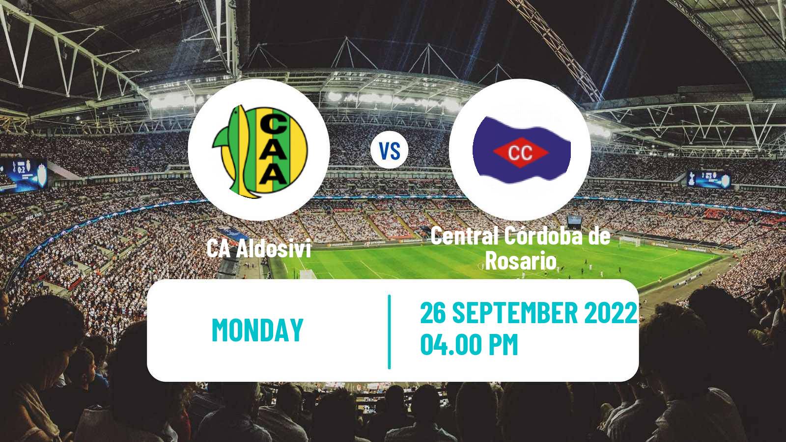 Soccer Argentinian Liga Profesional Aldosivi - Central Córdoba de Rosario