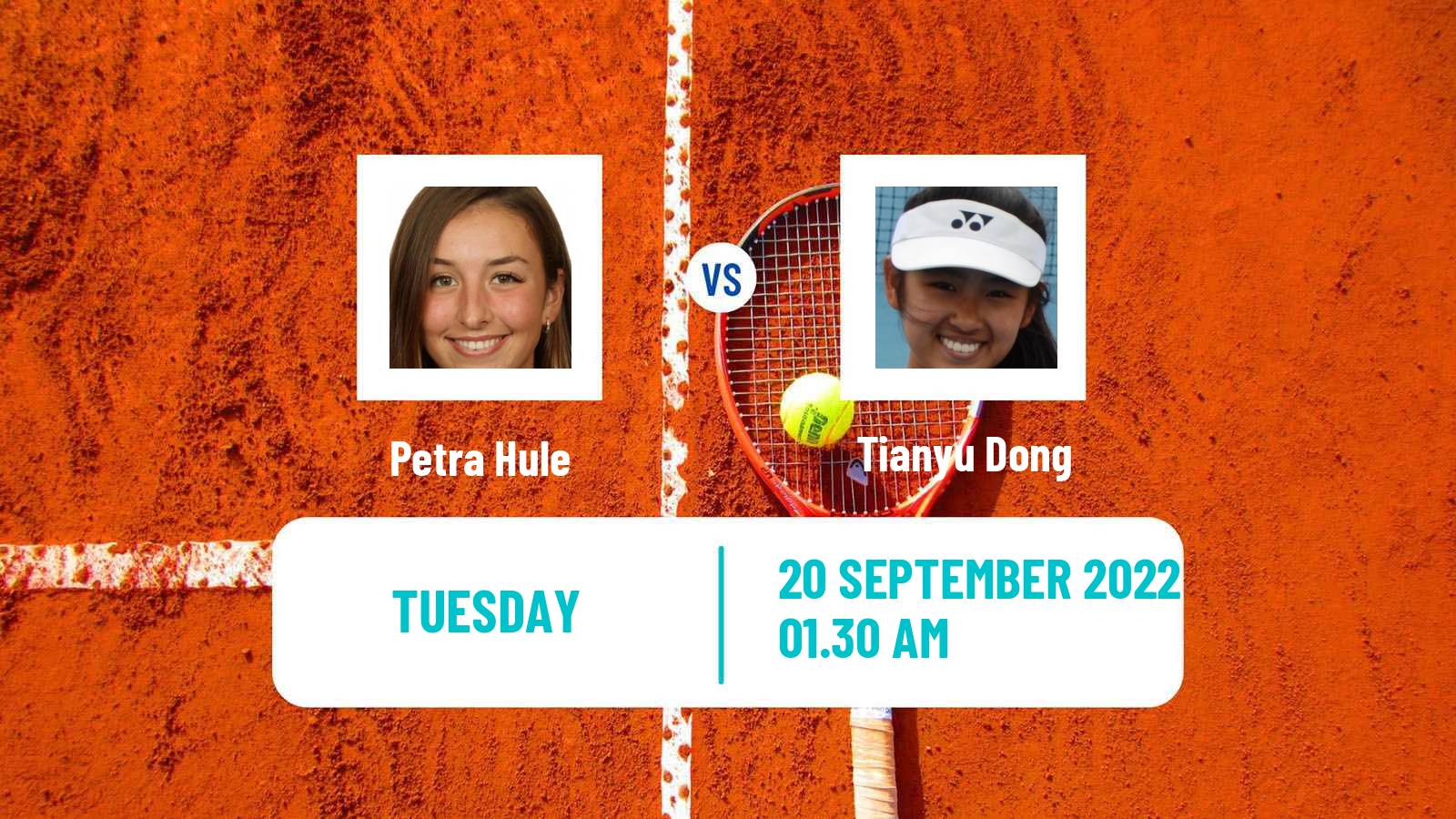 Tennis ITF Tournaments Petra Hule - Tianyu Dong
