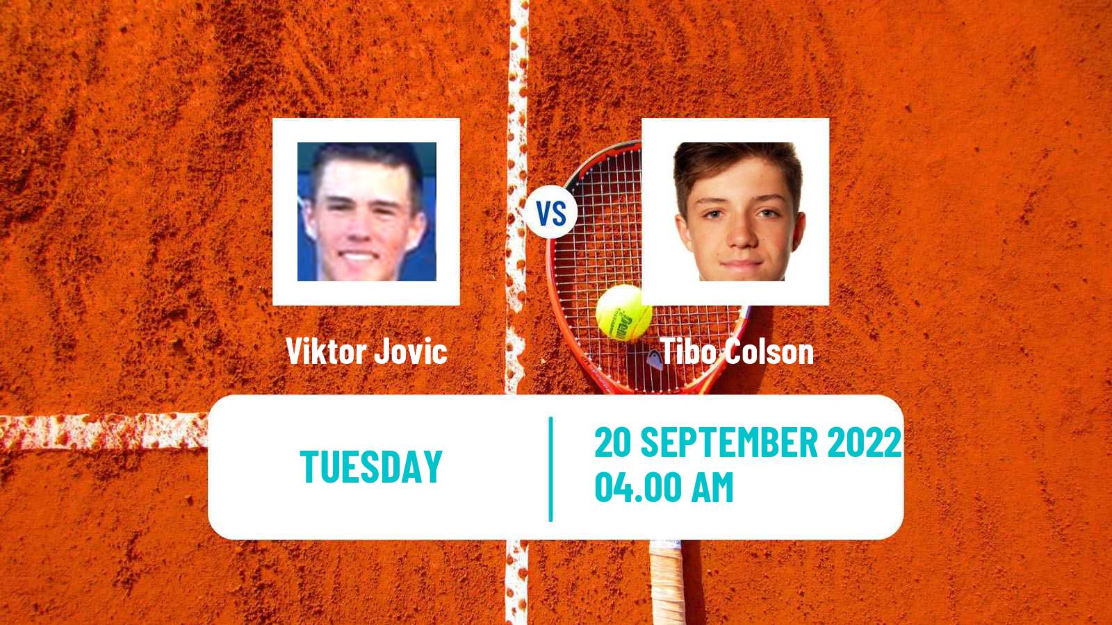 Tennis ITF Tournaments Viktor Jovic - Tibo Colson