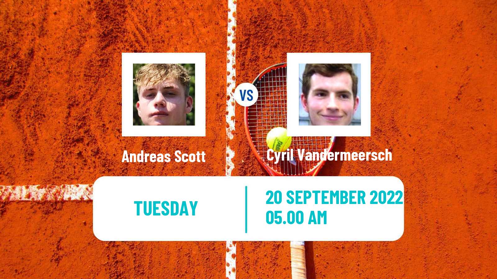 Tennis ITF Tournaments Andreas Scott - Cyril Vandermeersch