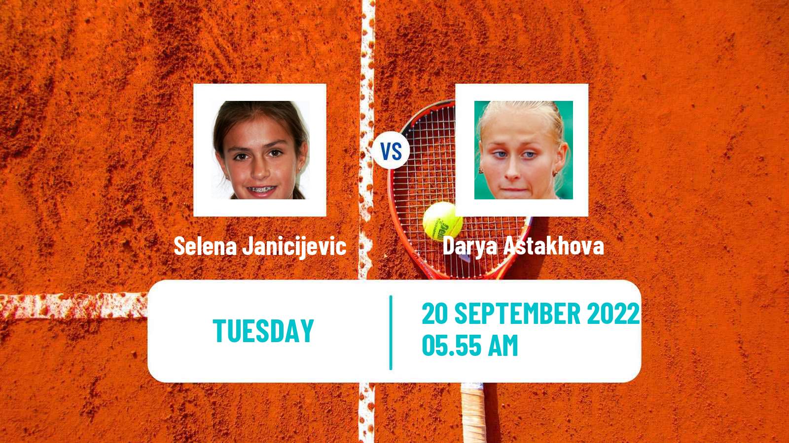 Tennis ITF Tournaments Selena Janicijevic - Darya Astakhova