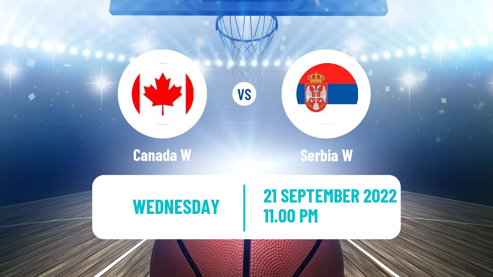Basketball World Cup Basketball Women Canada W - Serbia W