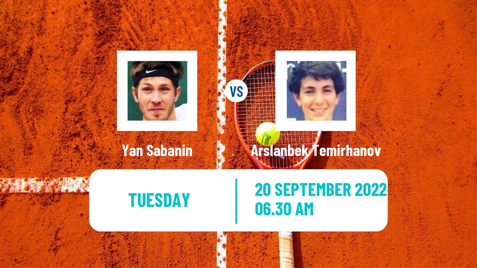 Tennis ITF Tournaments Yan Sabanin - Arslanbek Temirhanov