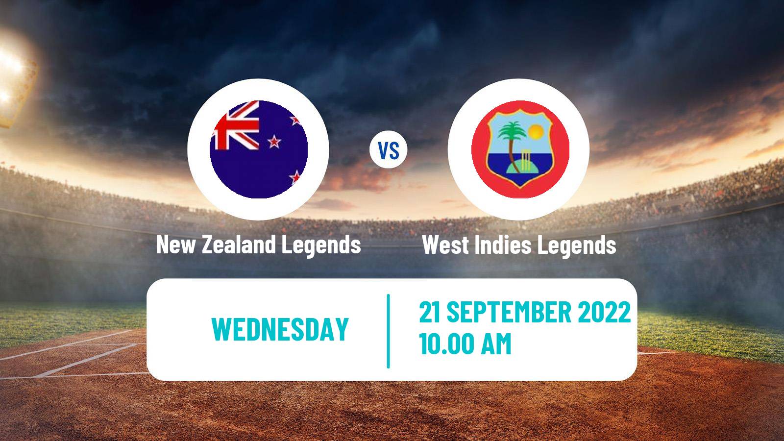 Cricket Road Safety World Series Cricket New Zealand Legends - West Indies Legends