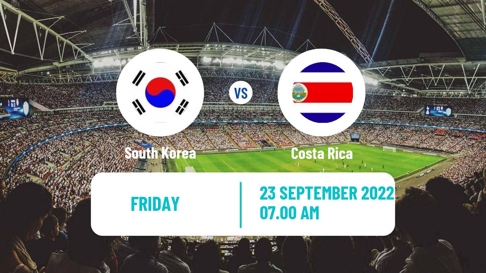 Soccer Friendly South Korea - Costa Rica