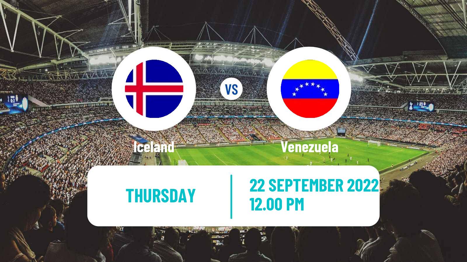 Soccer Friendly Iceland - Venezuela