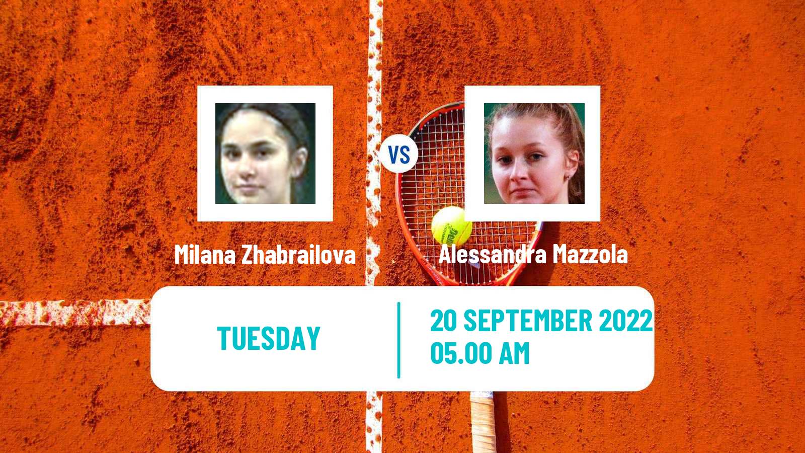 Tennis ITF Tournaments Milana Zhabrailova - Alessandra Mazzola