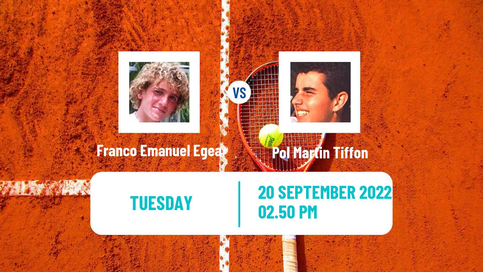 Tennis ATP Challenger Franco Emanuel Egea - Pol Martin Tiffon