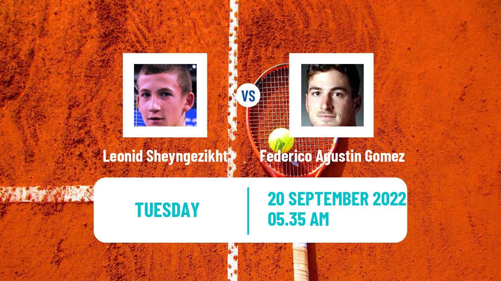 Tennis ITF Tournaments Leonid Sheyngezikht - Federico Agustin Gomez