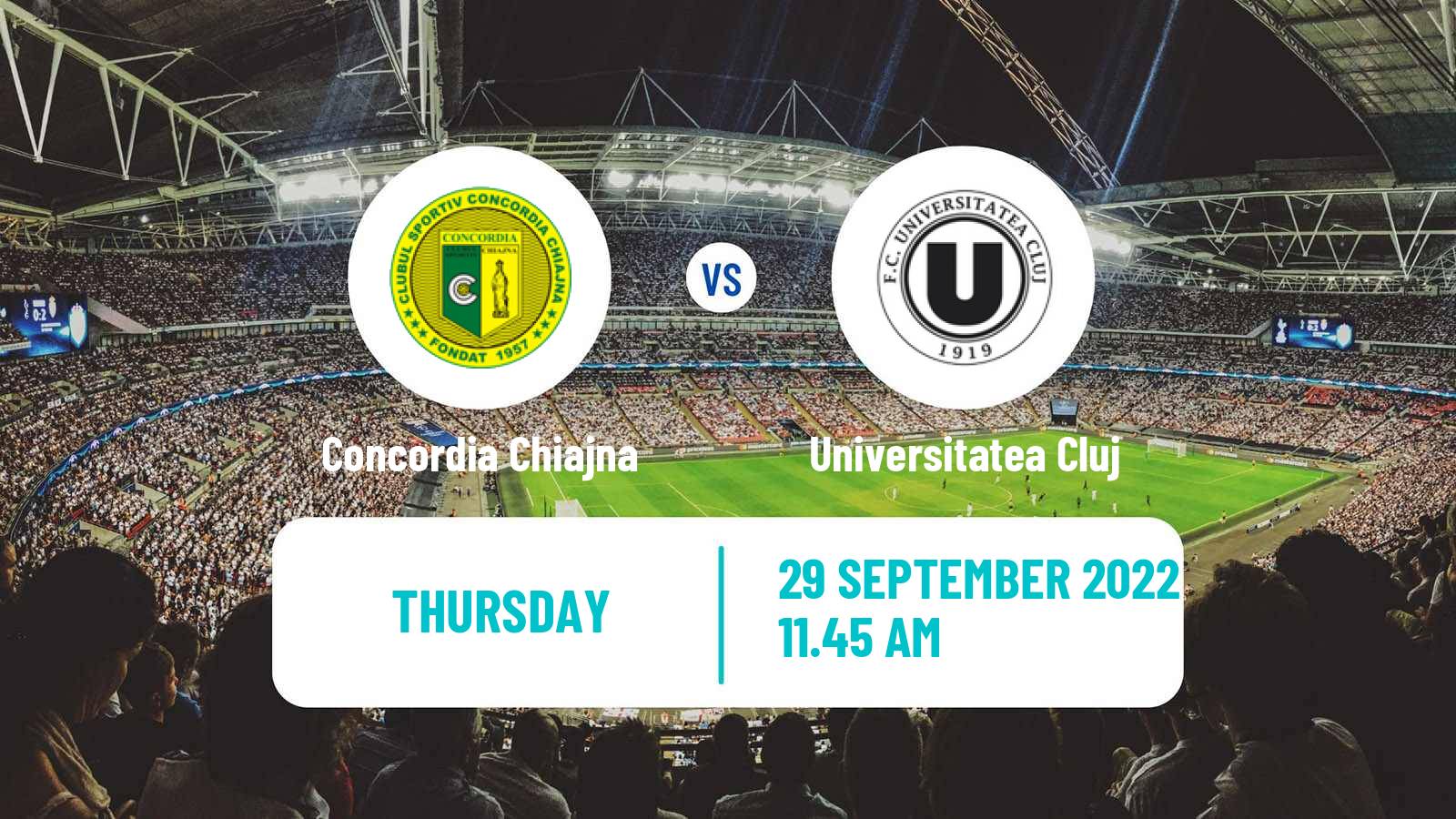 Soccer Romanian Cup Concordia Chiajna - Universitatea Cluj