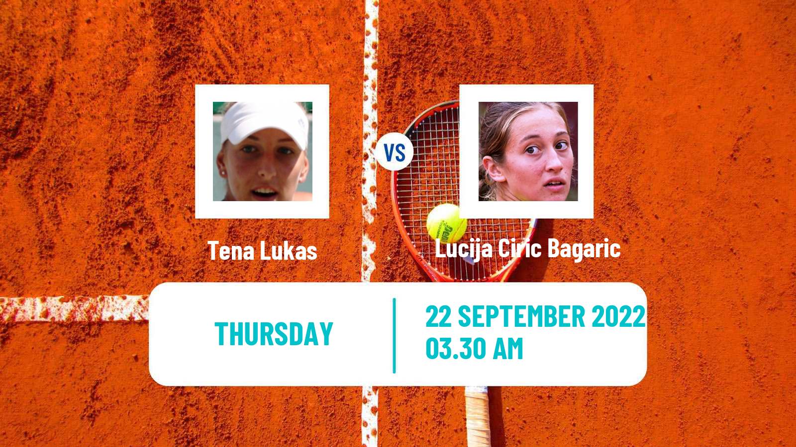 Tennis ITF Tournaments Tena Lukas - Lucija Ciric Bagaric