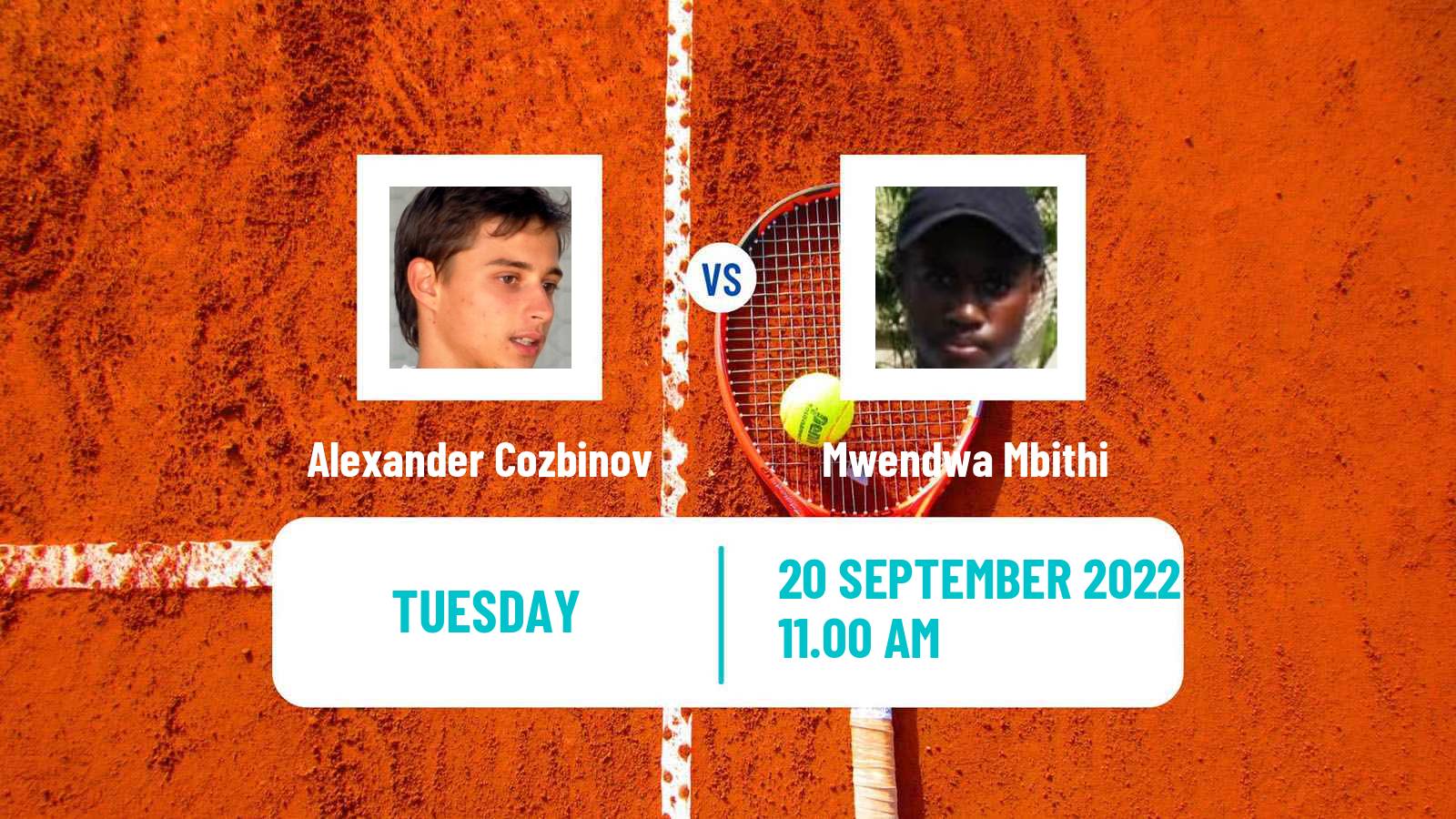 Tennis ITF Tournaments Alexander Cozbinov - Mwendwa Mbithi