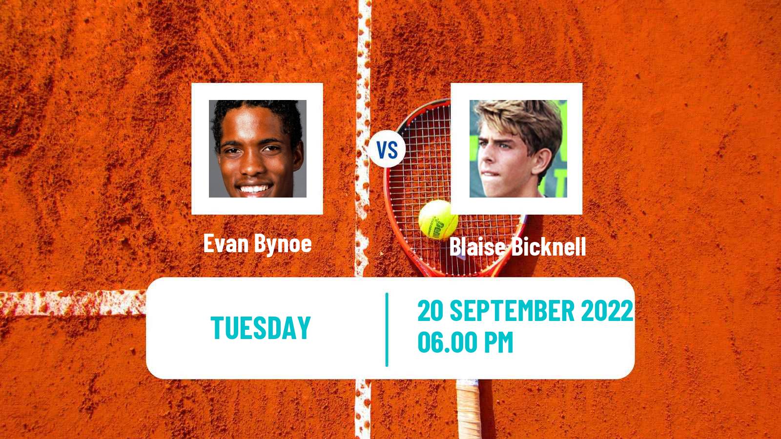 Tennis ITF Tournaments Evan Bynoe - Blaise Bicknell