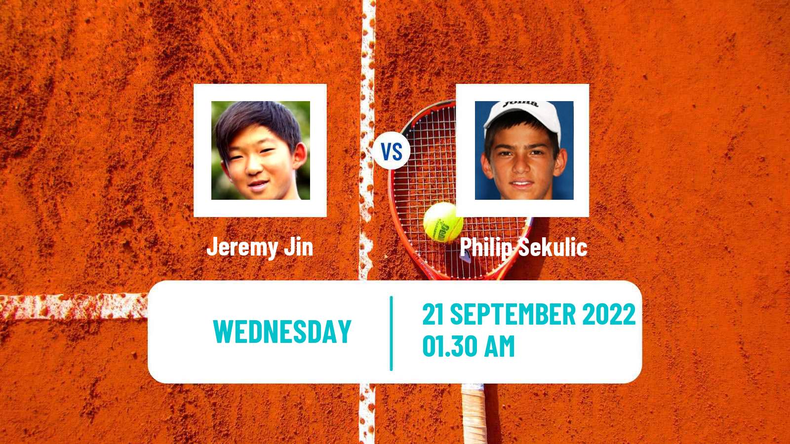 Tennis ITF Tournaments Jeremy Jin - Philip Sekulic