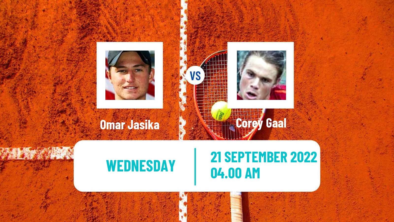 Tennis ITF Tournaments Omar Jasika - Corey Gaal
