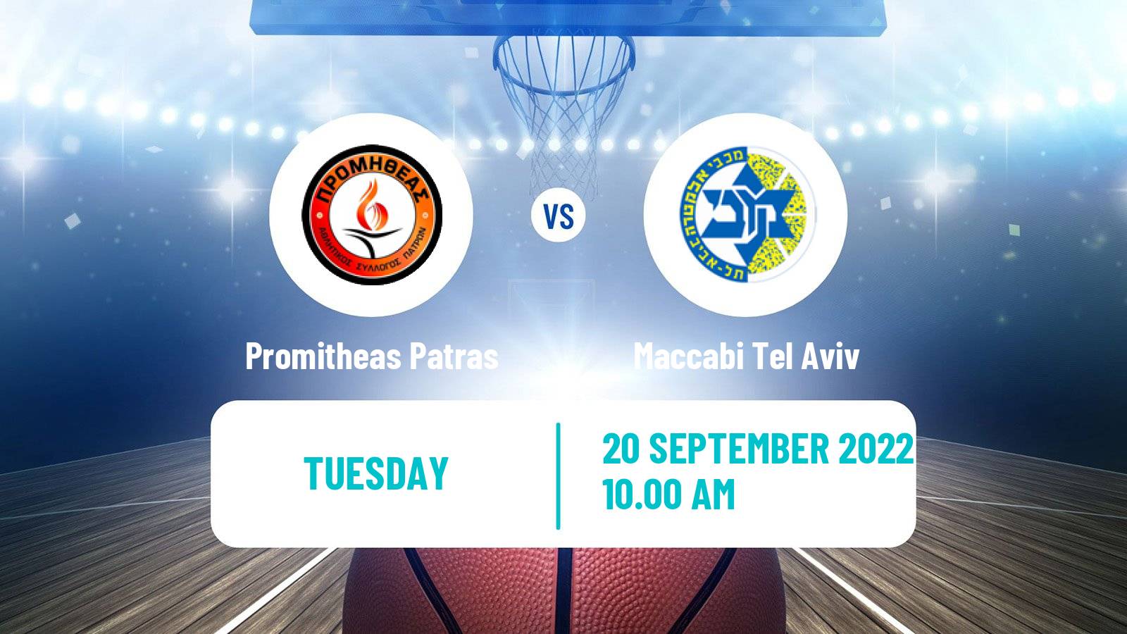 Basketball Club Friendly Basketball Promitheas Patras - Maccabi Tel Aviv
