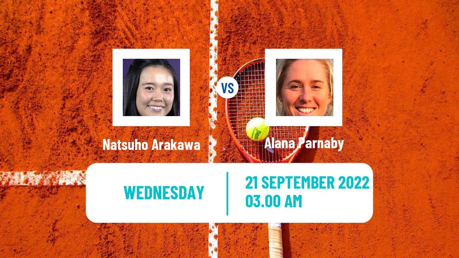 Tennis ITF Tournaments Natsuho Arakawa - Alana Parnaby