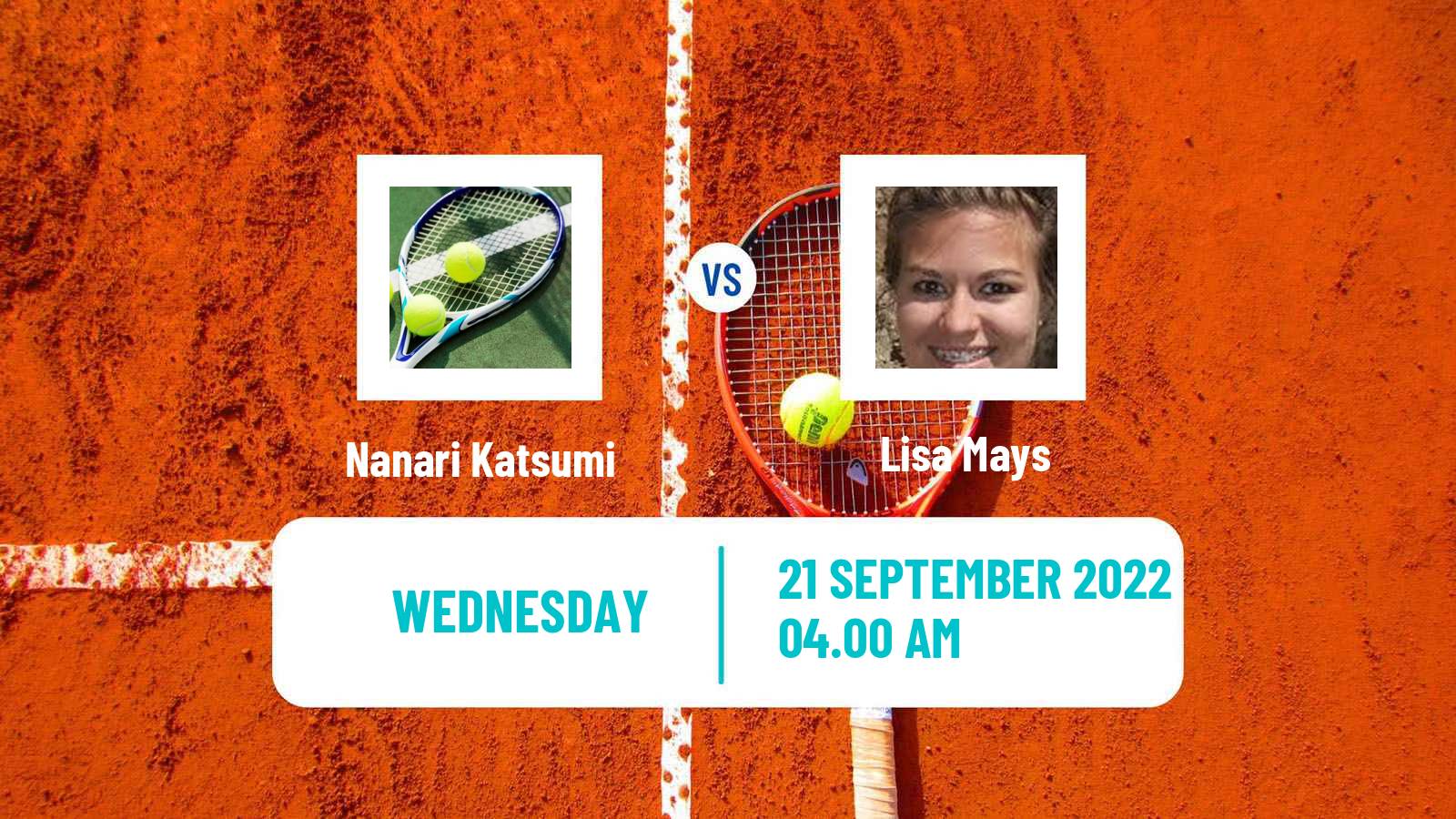 Tennis ITF Tournaments Nanari Katsumi - Lisa Mays