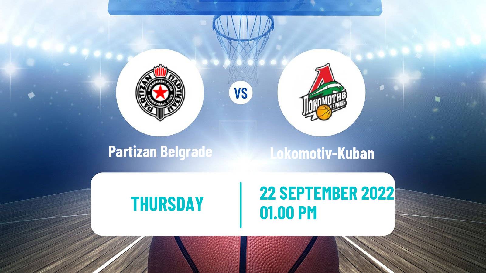 Basketball VTB Super Cup Partizan Belgrade - Lokomotiv-Kuban