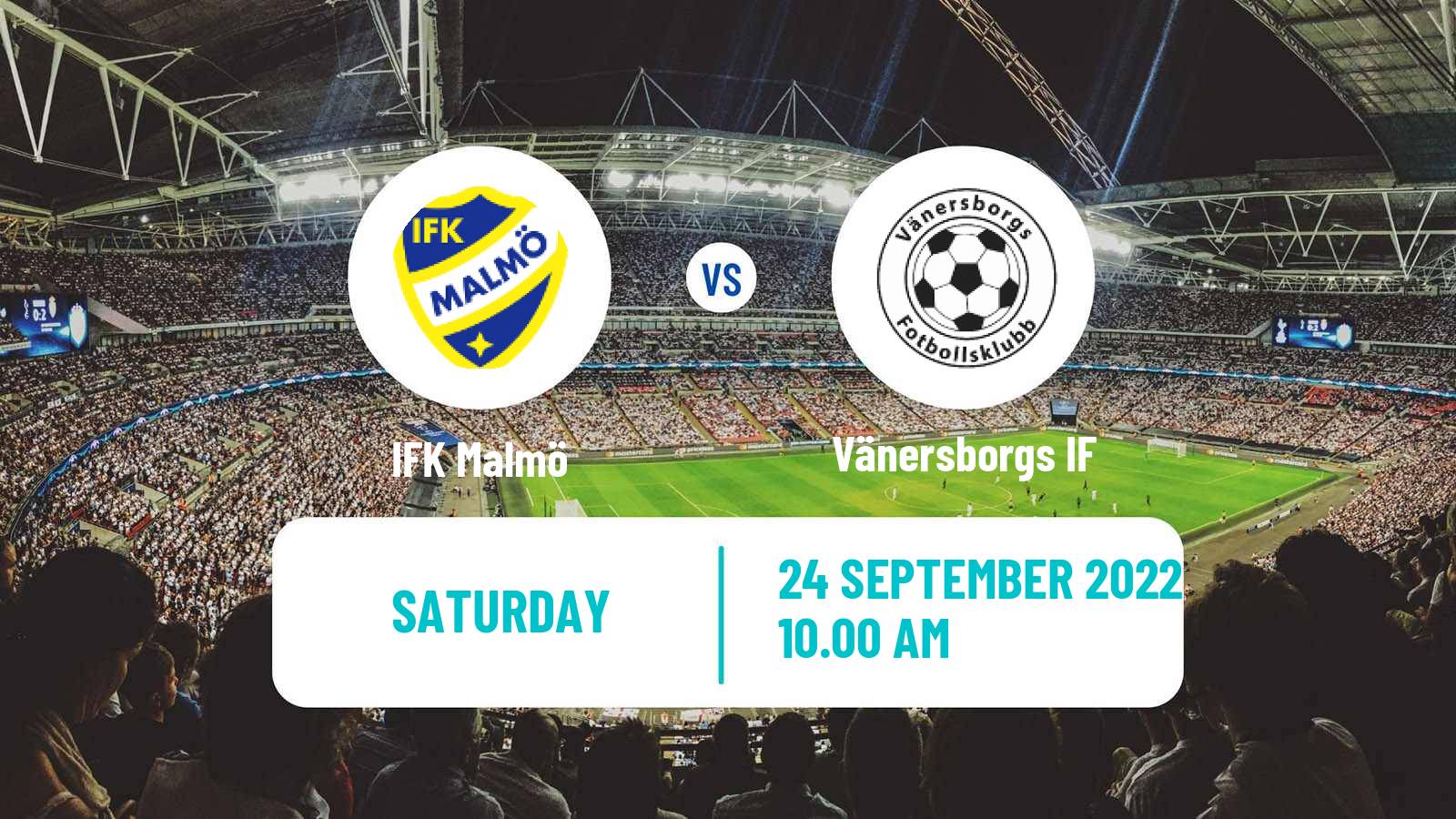 Soccer Swedish Division 1 Södra IFK Malmö - Vänersborgs IF