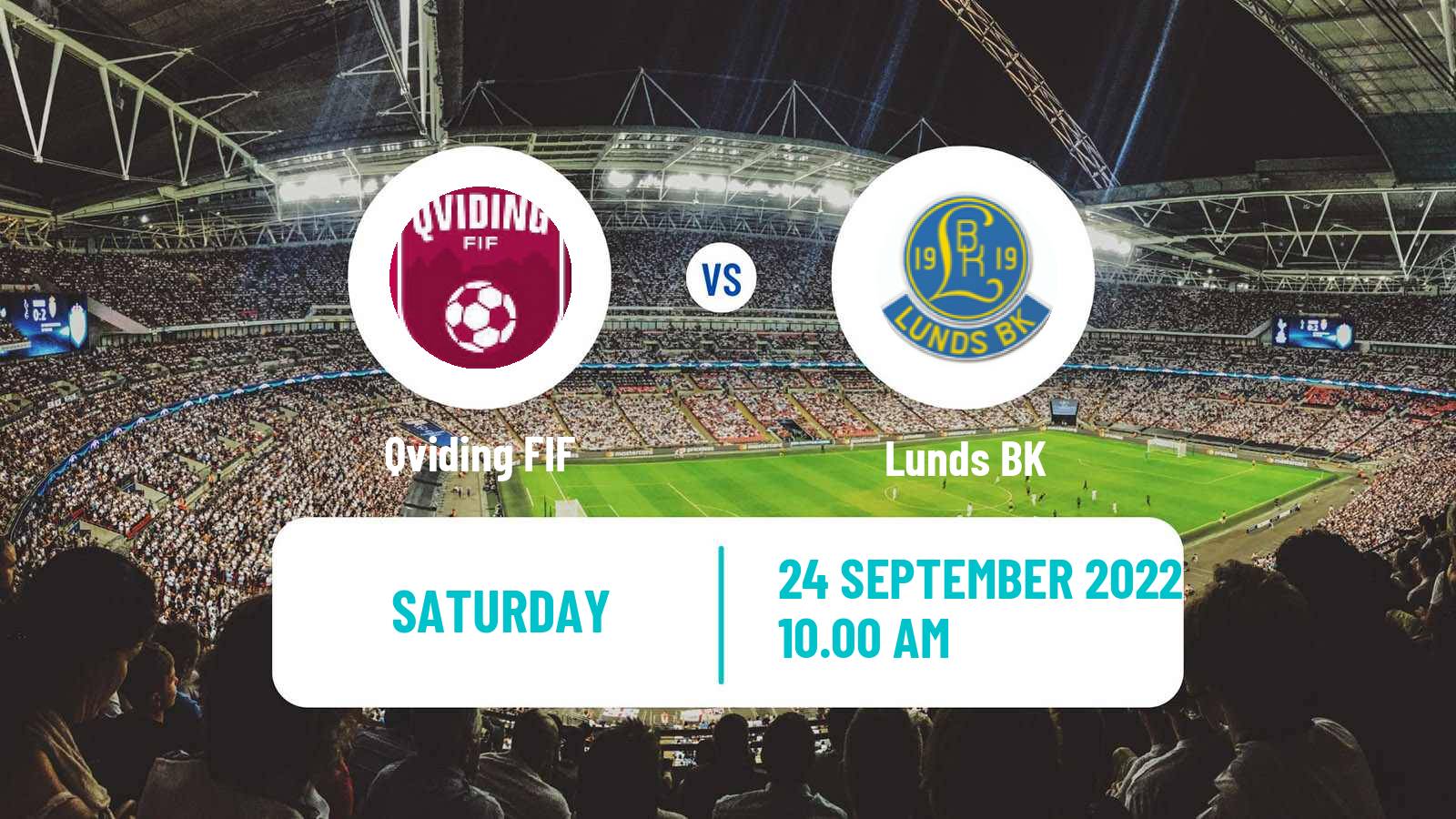 Soccer Swedish Division 1 Södra Qviding - Lunds