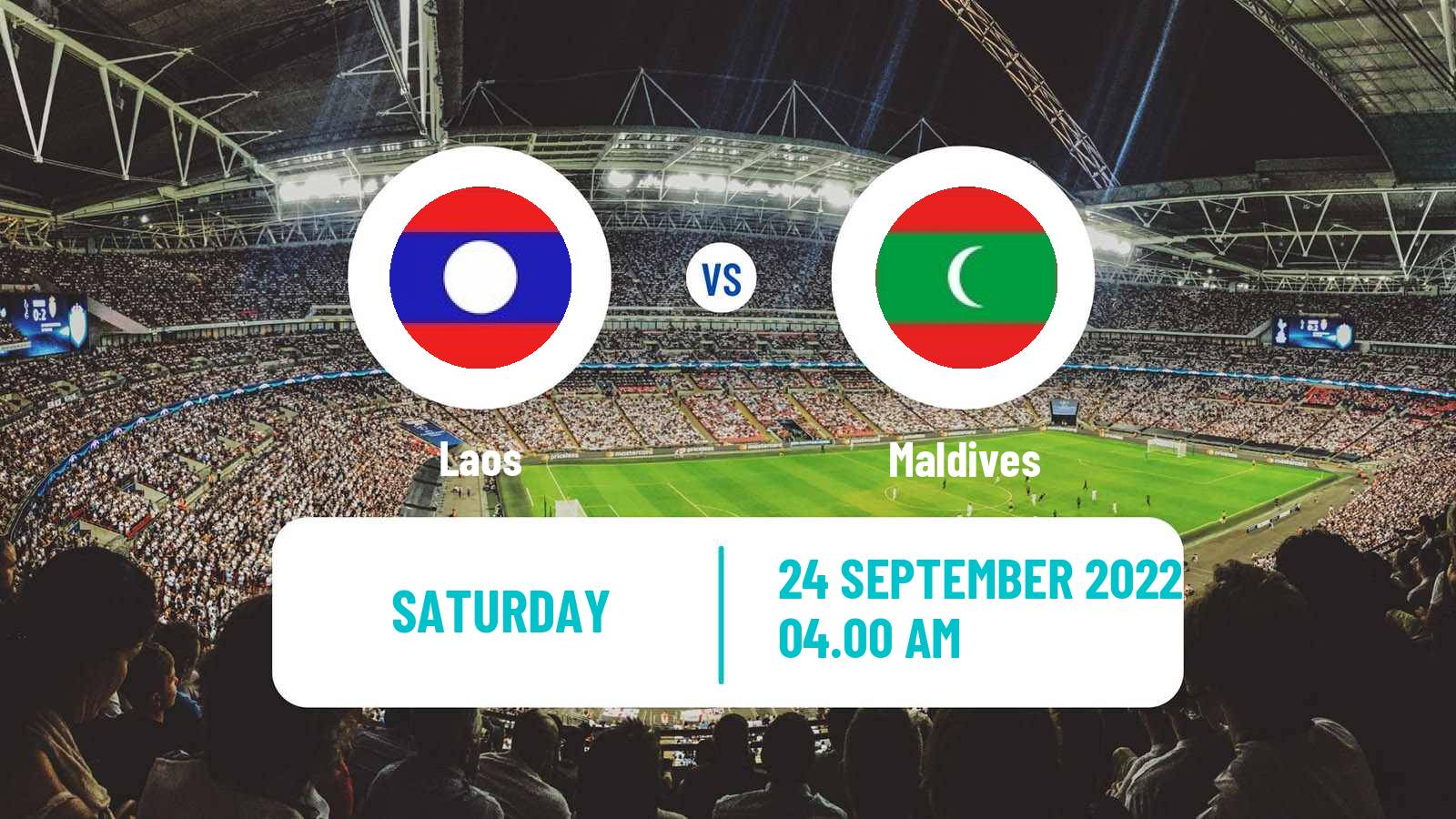 Soccer Friendly Laos - Maldives