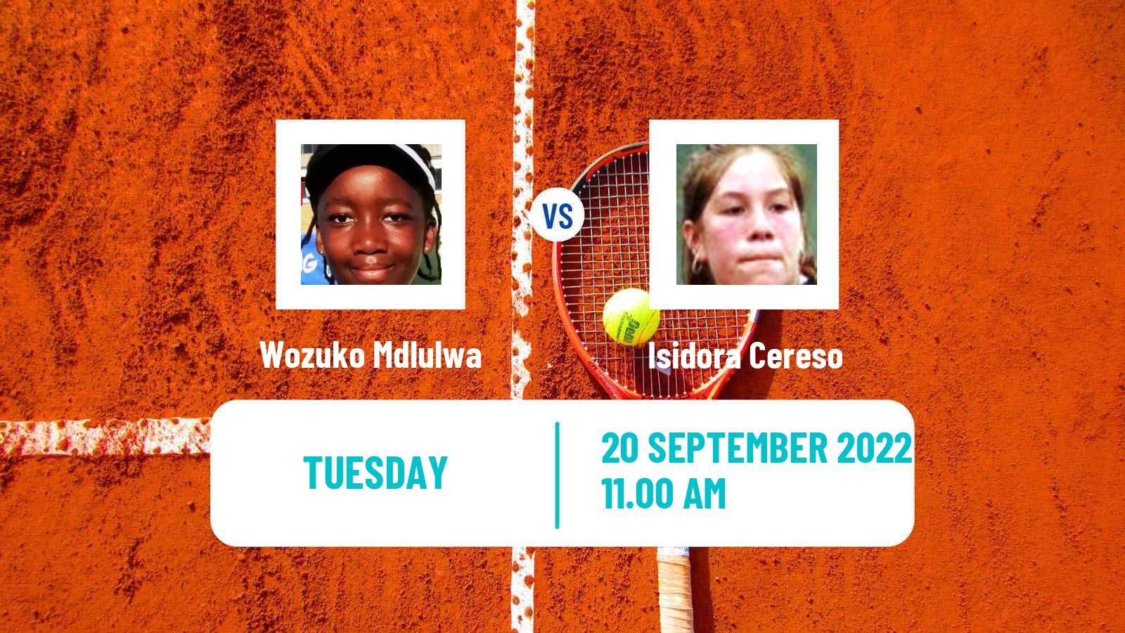 Tennis ITF Tournaments Wozuko Mdlulwa - Isidora Cereso