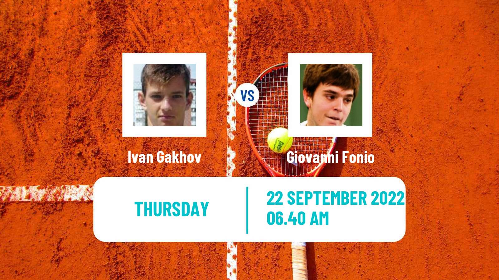 Tennis ATP Challenger Ivan Gakhov - Giovanni Fonio