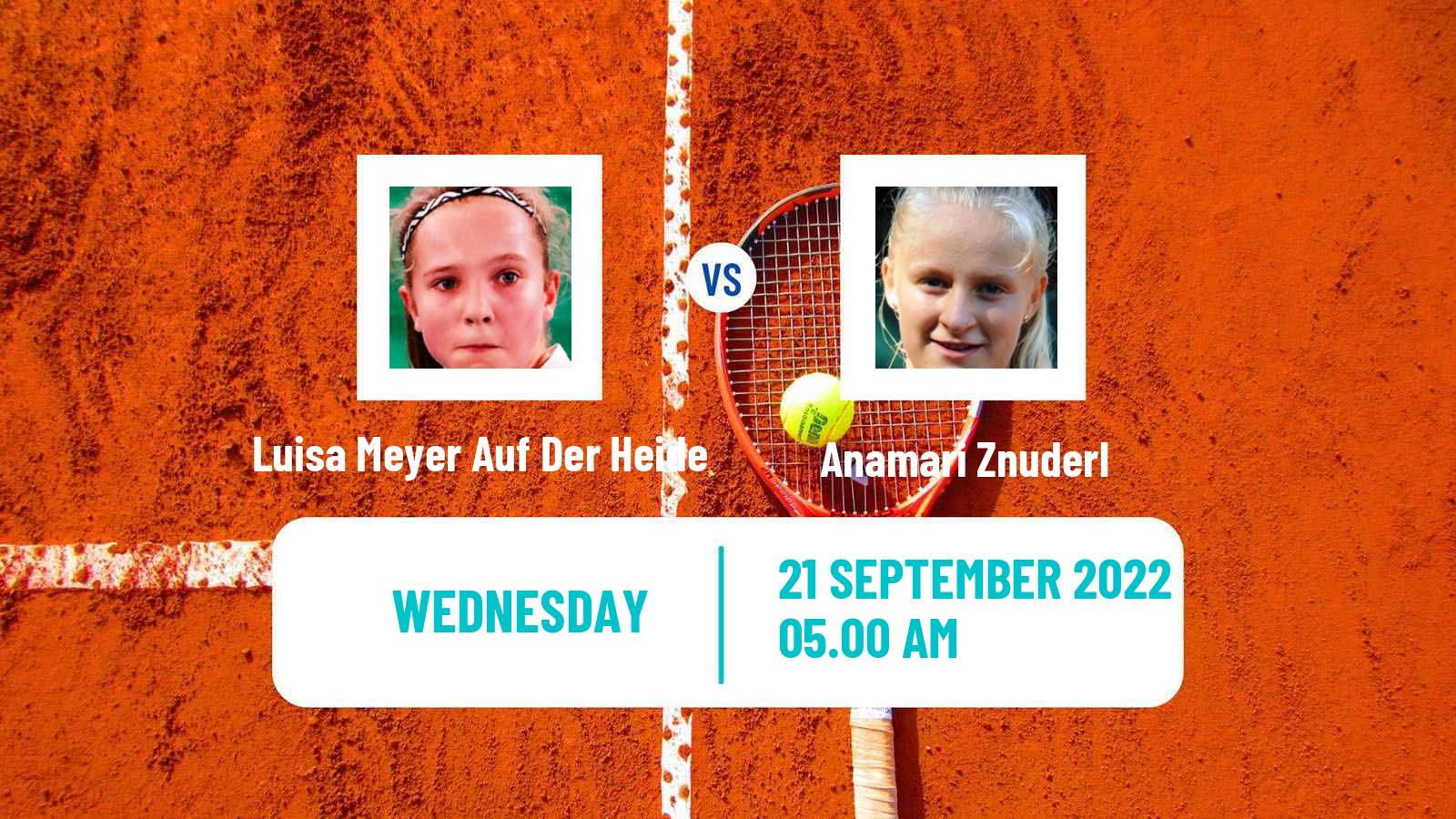 Tennis ITF Tournaments Luisa Meyer Auf Der Heide - Anamari Znuderl