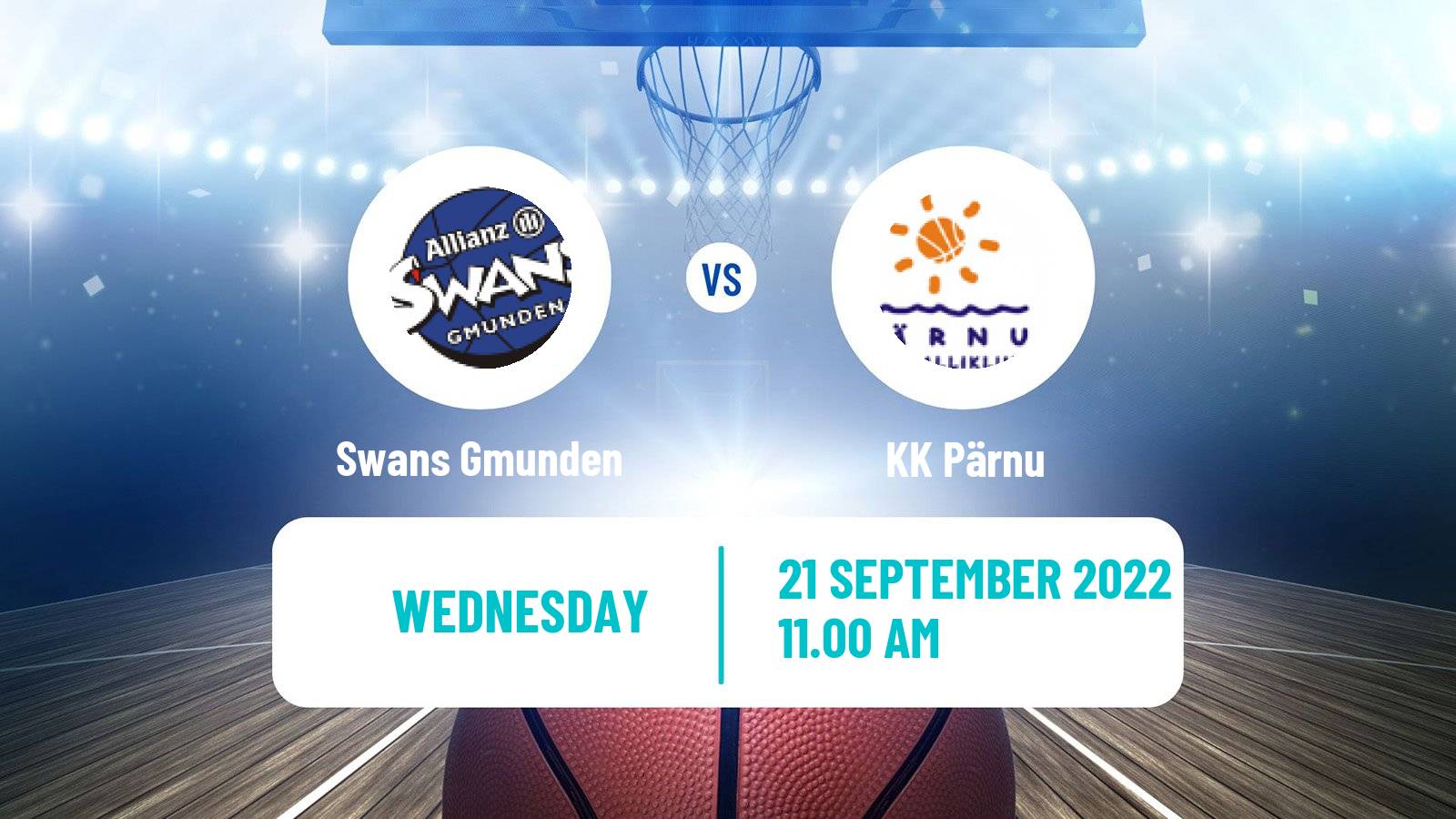 Basketball Champions League Basketball Swans Gmunden - Pärnu