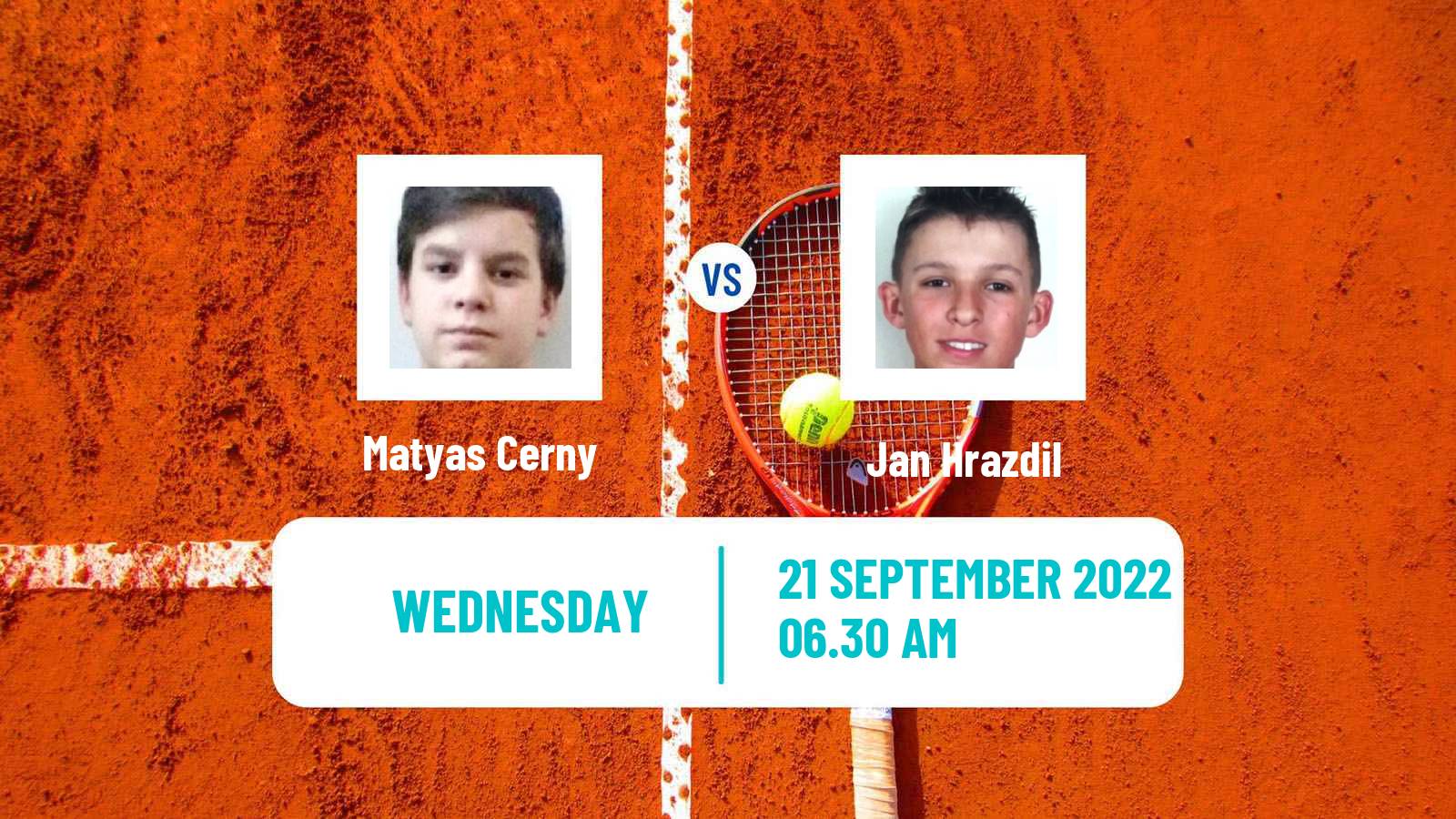 Tennis ITF Tournaments Matyas Cerny - Jan Hrazdil