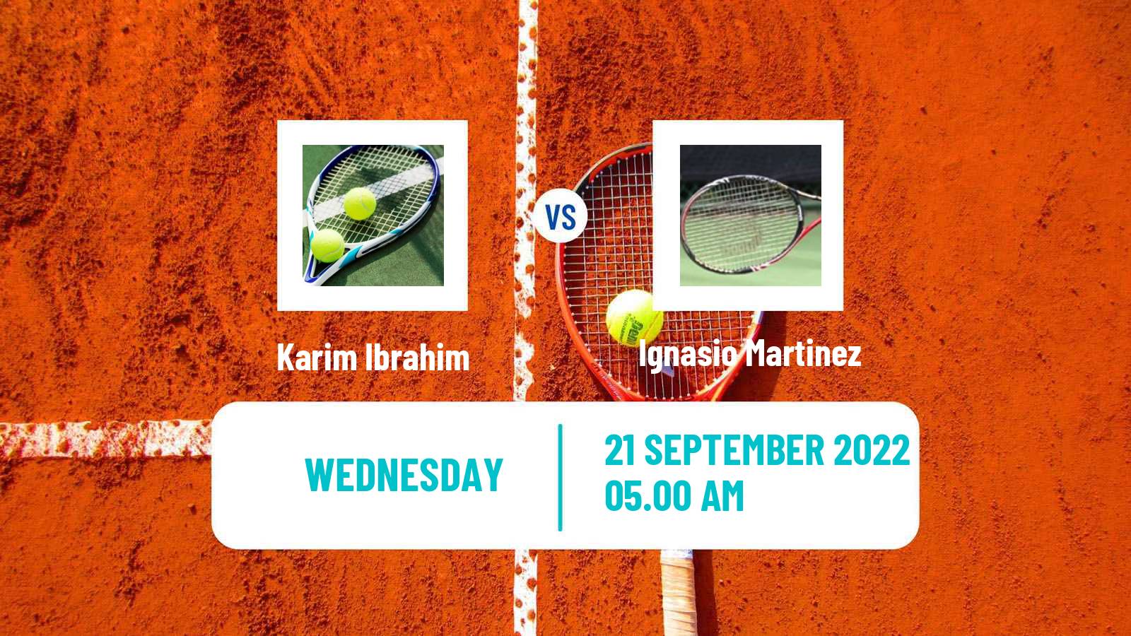 Tennis ITF Tournaments Karim Ibrahim - Ignasio Martinez