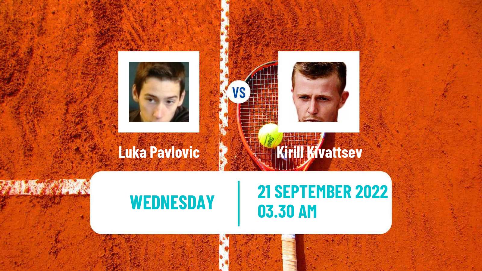 Tennis ITF Tournaments Luka Pavlovic - Kirill Kivattsev
