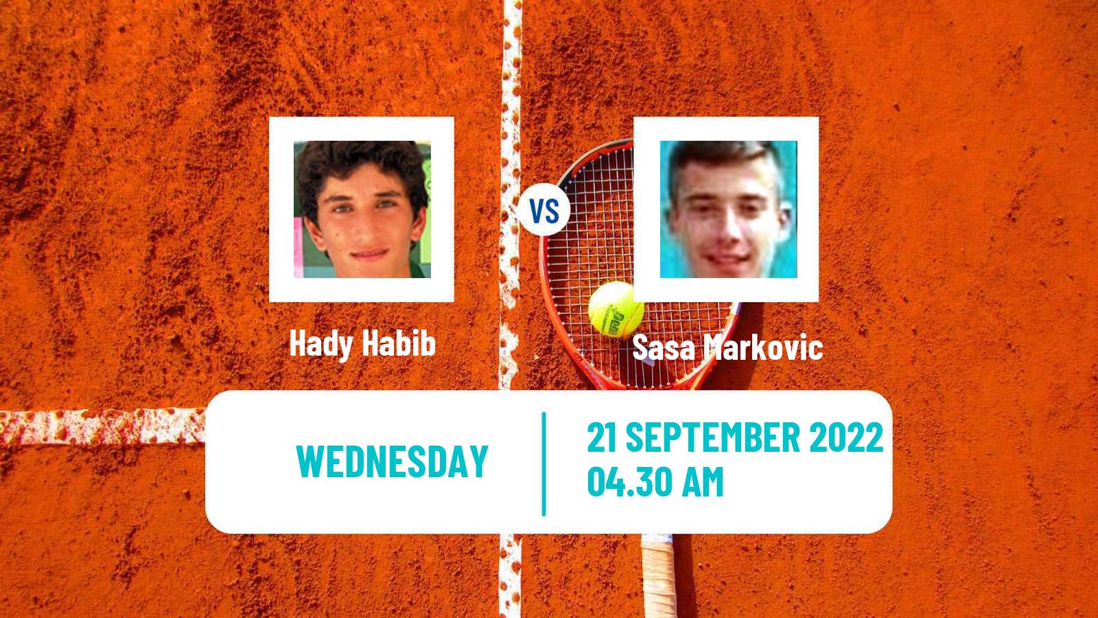 Tennis ITF Tournaments Hady Habib - Sasa Markovic