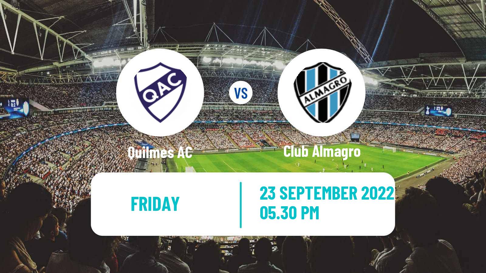 Soccer Argentinian Primera Nacional Quilmes - Club Almagro