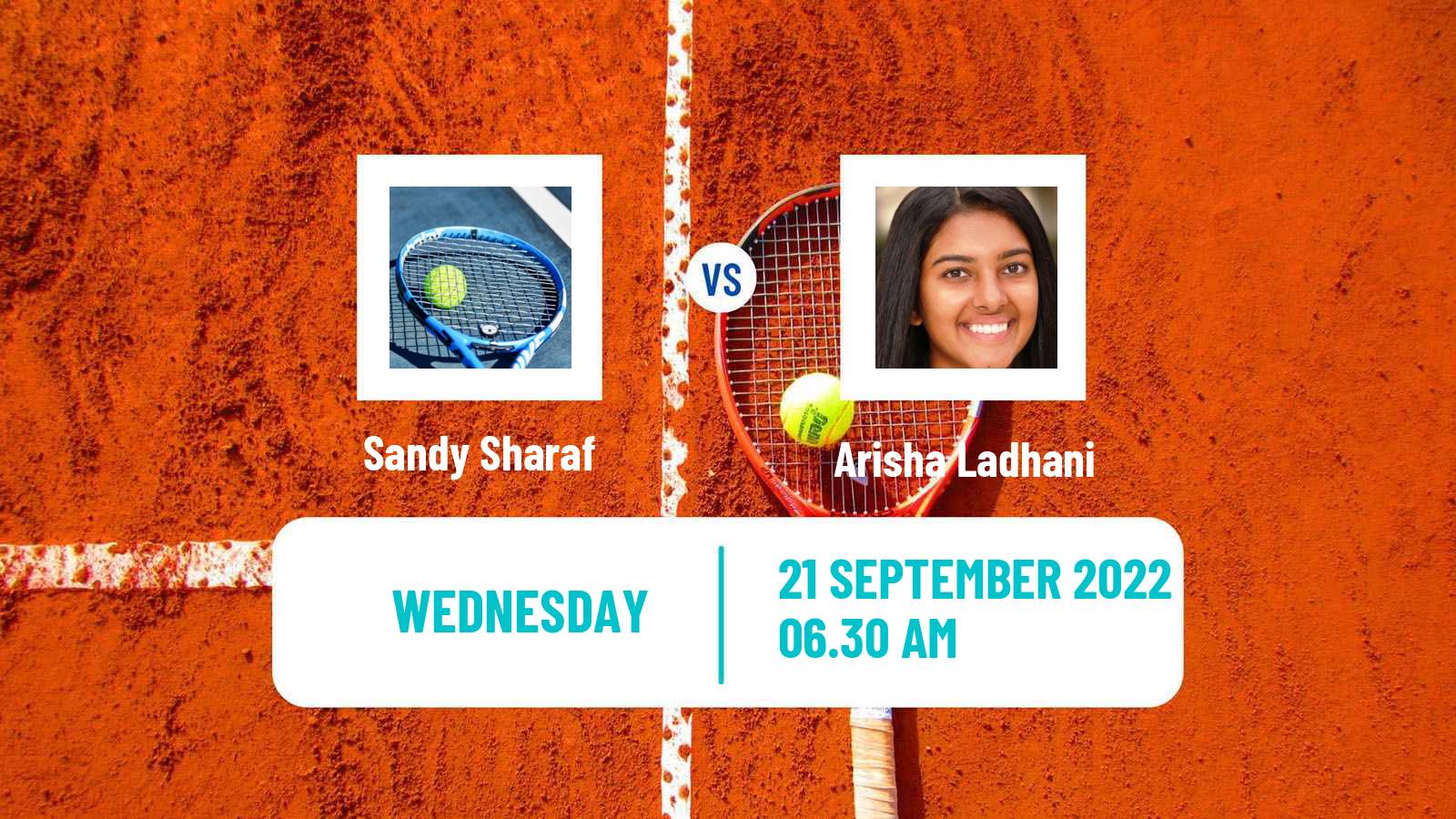 Tennis ITF Tournaments Sandy Sharaf - Arisha Ladhani