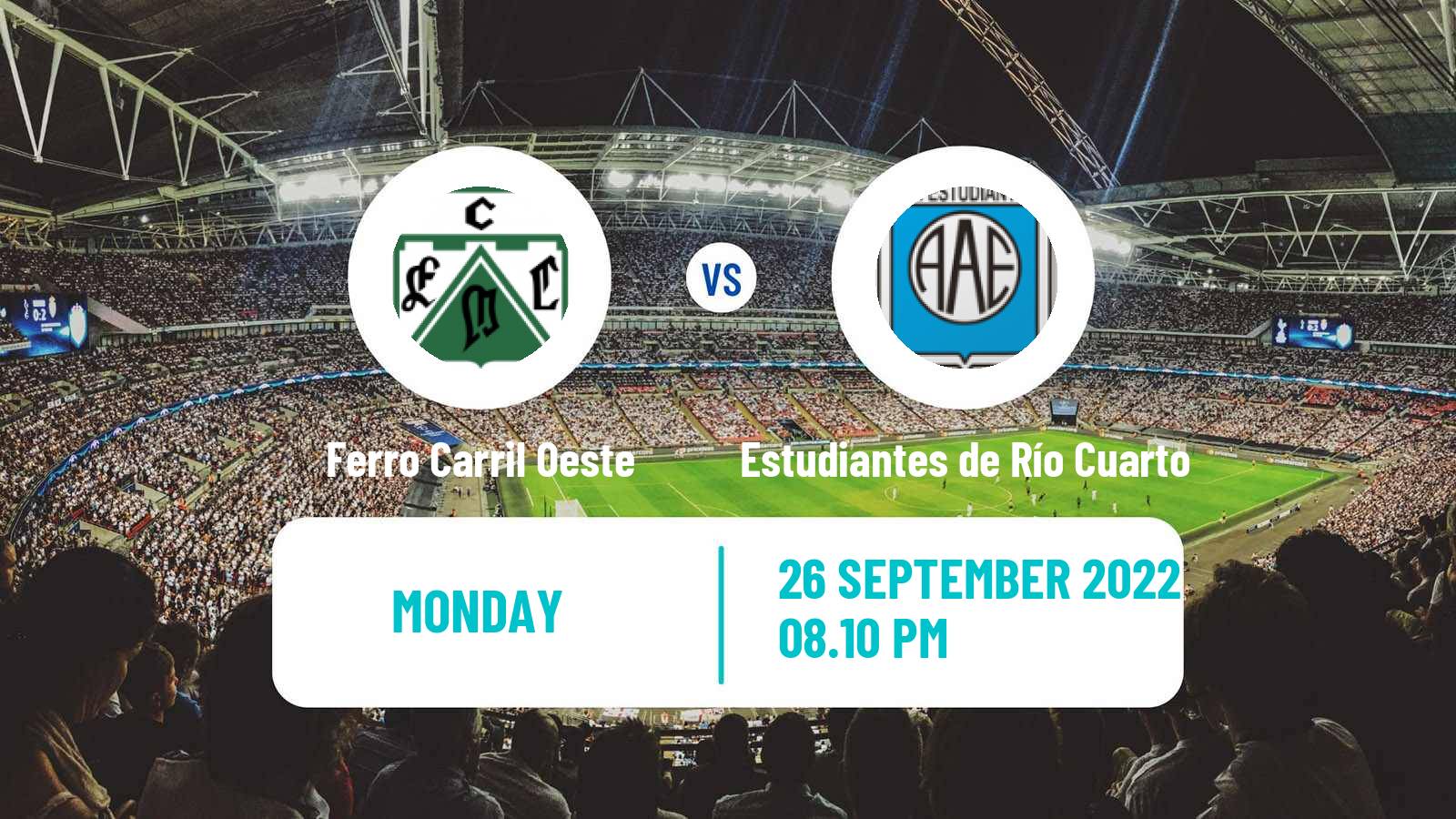 Soccer Argentinian Primera Nacional Ferro Carril Oeste - Estudiantes de Río Cuarto