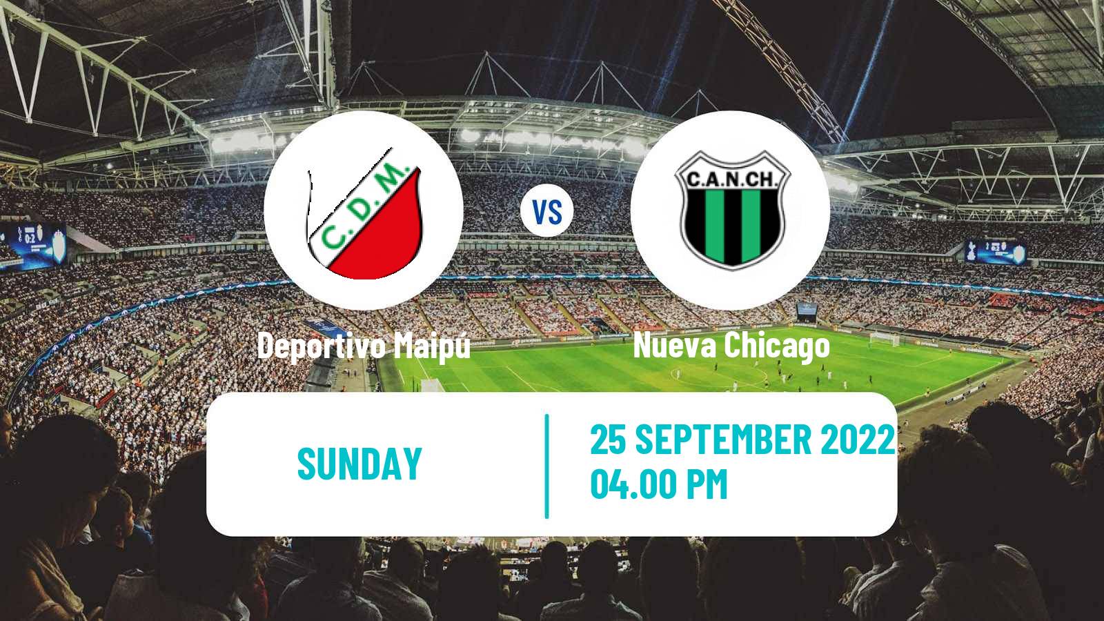 Soccer Argentinian Primera Nacional Deportivo Maipú - Nueva Chicago