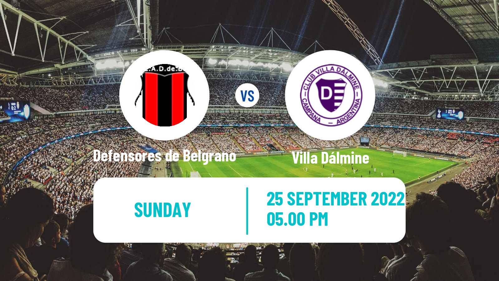 Soccer Argentinian Primera Nacional Defensores de Belgrano - Villa Dálmine