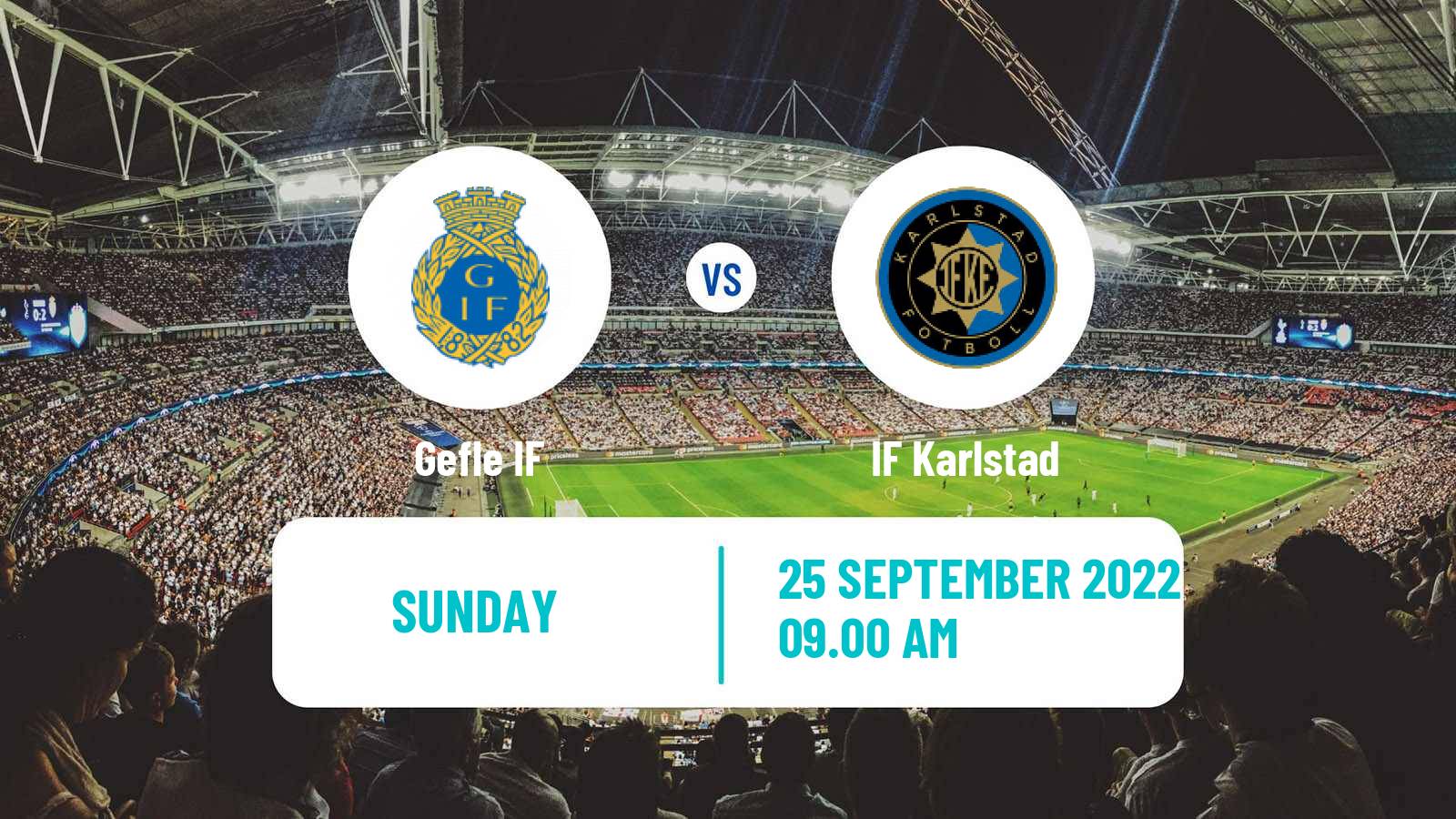 Soccer Swedish Division 1 Norra Gefle - Karlstad