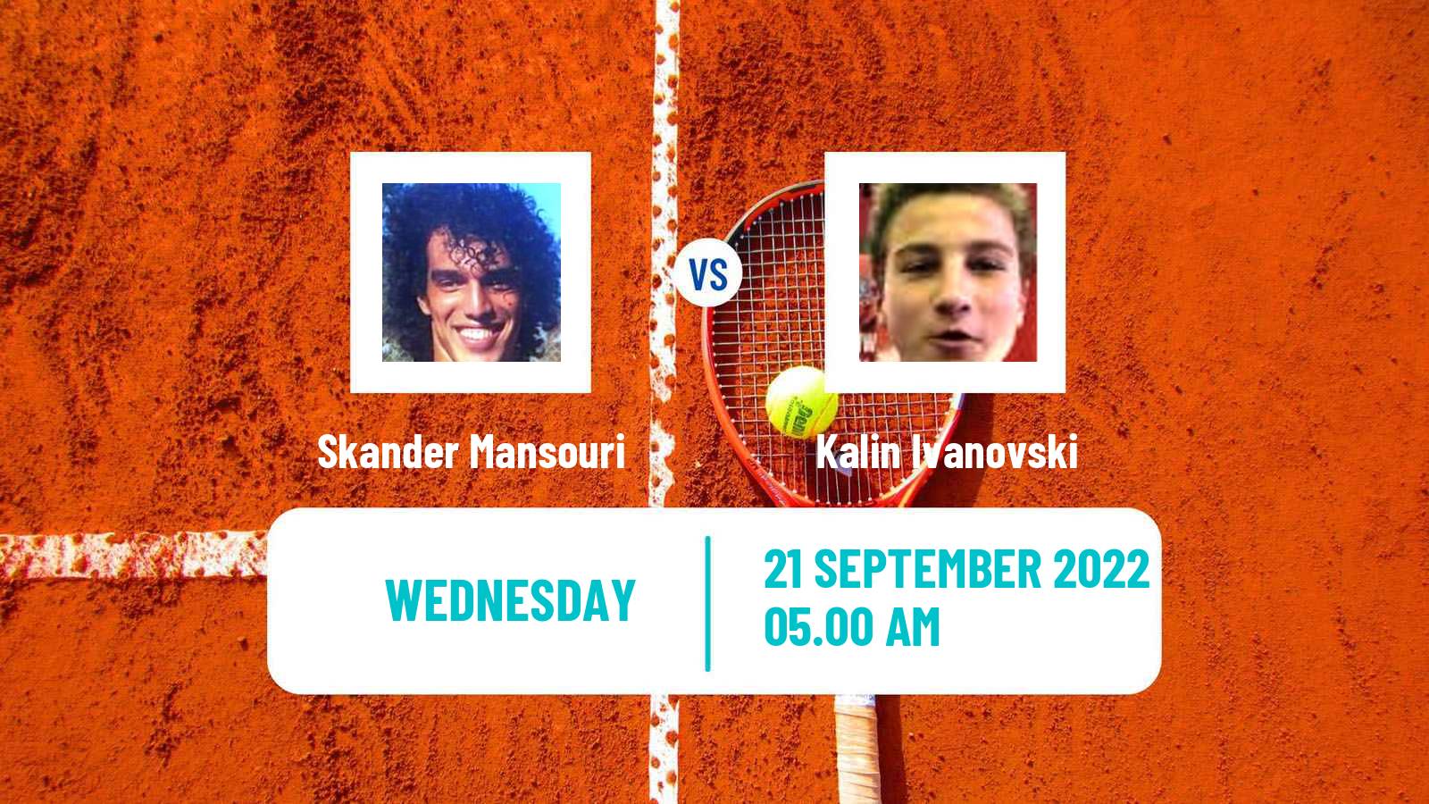 Tennis ITF Tournaments Skander Mansouri - Kalin Ivanovski
