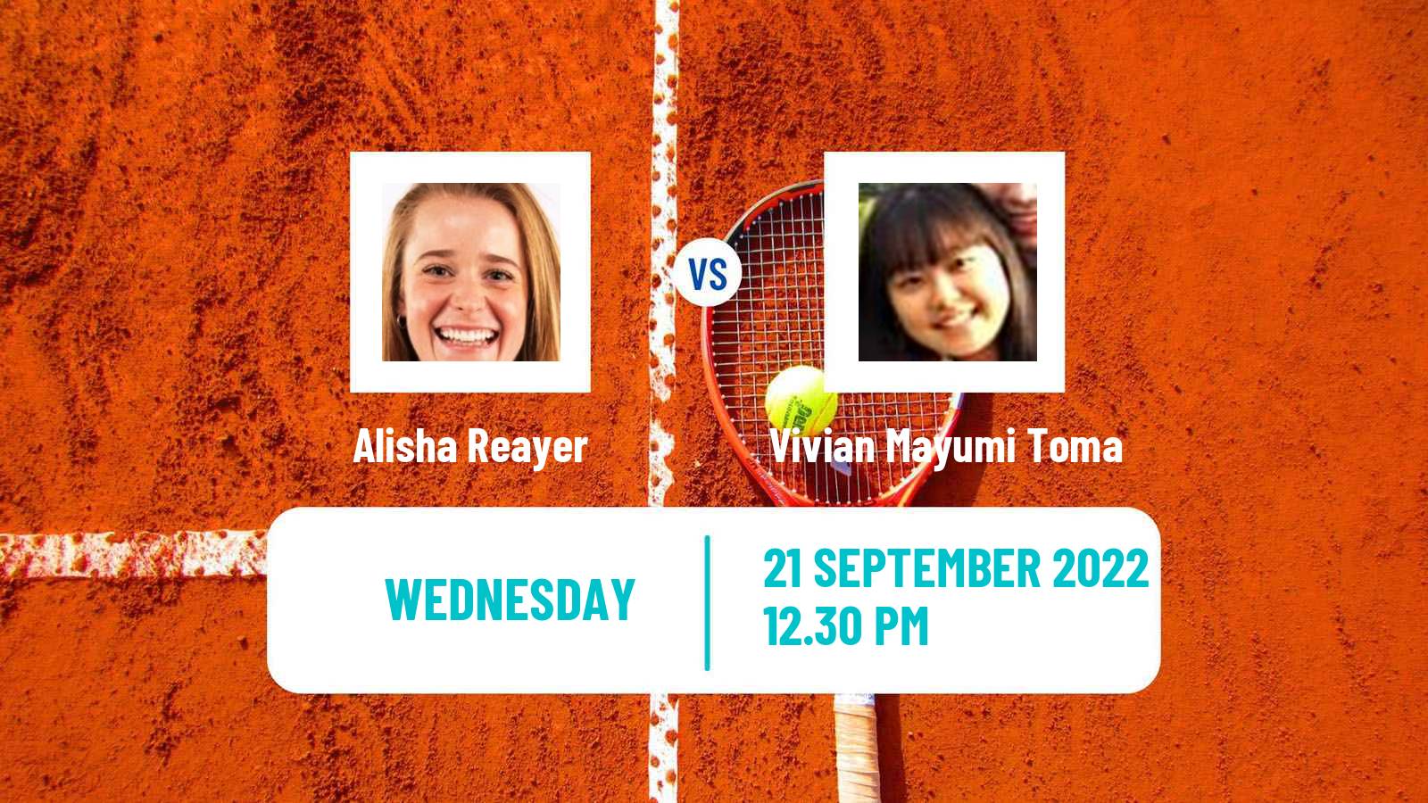 Tennis ITF Tournaments Alisha Reayer - Vivian Mayumi Toma