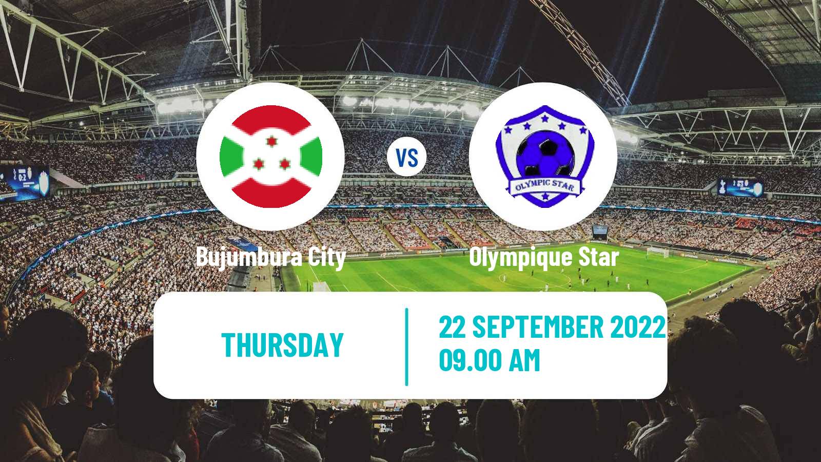 Soccer Burundi Premier League Bujumbura City - Olympique Star