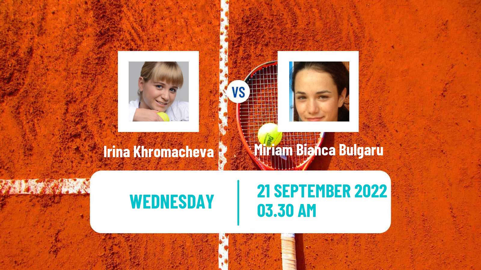 Tennis ITF Tournaments Irina Khromacheva - Miriam Bianca Bulgaru