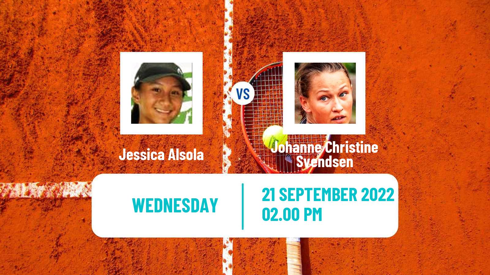 Tennis ITF Tournaments Jessica Alsola - Johanne Christine Svendsen